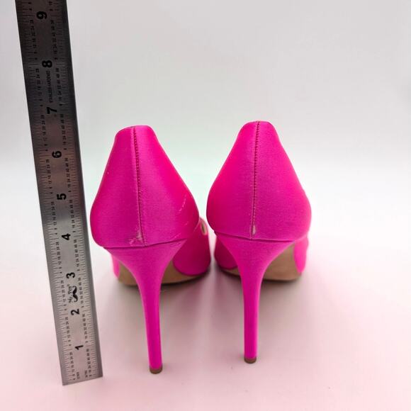 Badgley Mischka Cher Crystal Embellished Heel Pump Women's Pink Size US10 EU41 - Picture 4 of 12